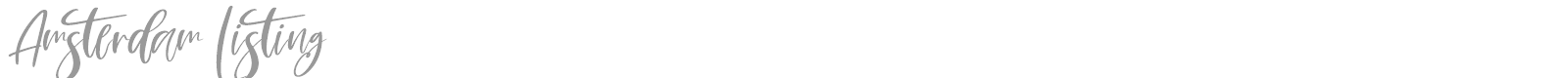 Amsterdam Listing font preview